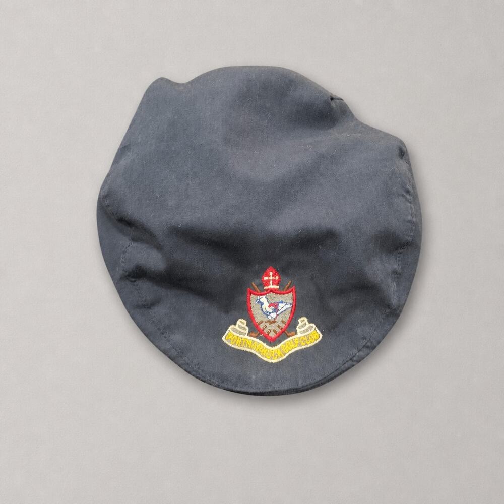 Vintage Shandon Portmarnock Golf Club Flat Cap Hat Navy Blue Gore-Tex Size M